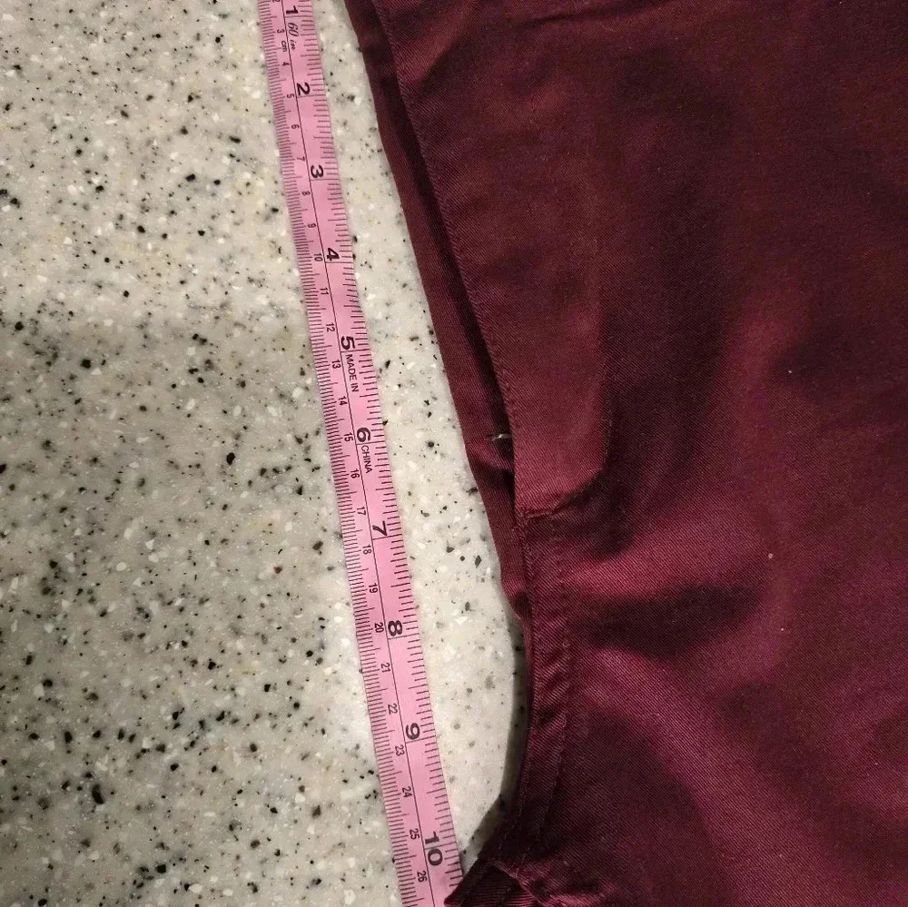 Zara Man Pants Size 34 Purple Cotton Stretch Made In Turkey Capris YGI N2-301 - Picture 11 of 12